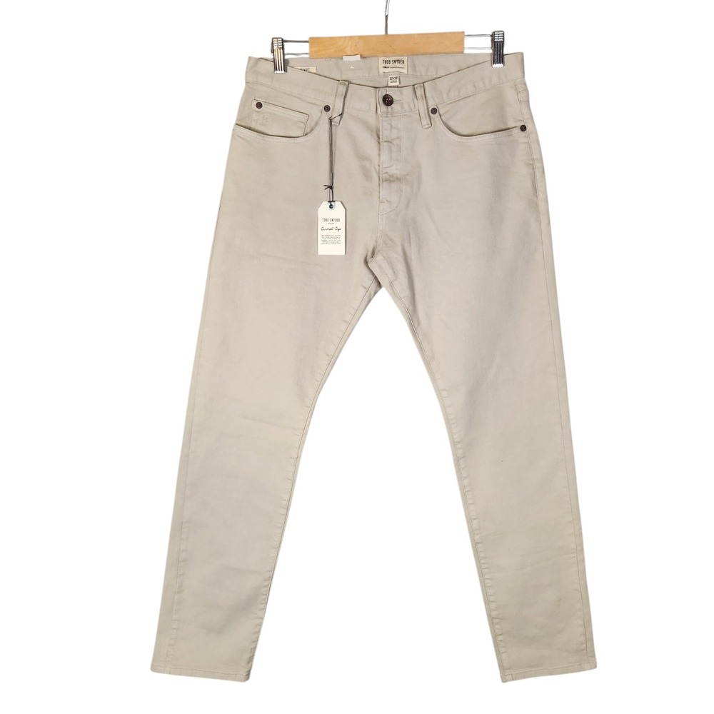 Todd Snyder Slim Fit Pants 32x32 Manor Grey Garment Dyed 5 Pocket Twill NEW